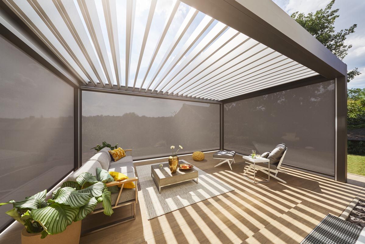 hochwertige Lamellendächer